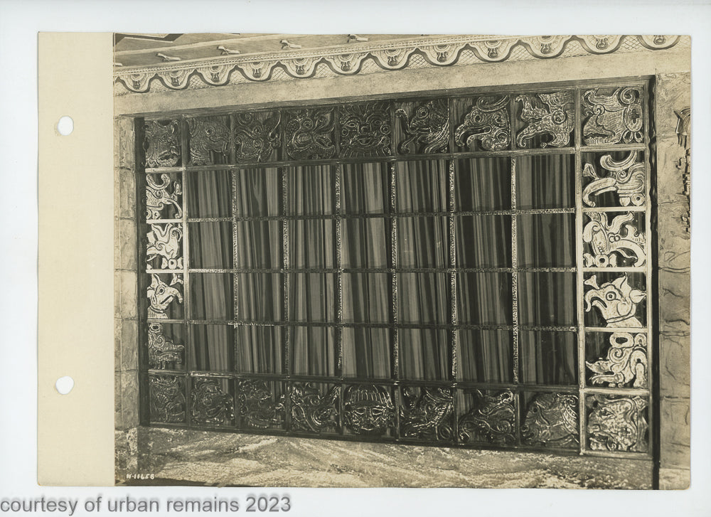 large lot of original 1928 mayan revival fisher theater detroit 8 x 10 photographs from the firm of graven and mayger