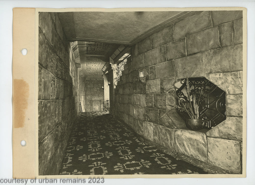 large lot of original 1928 mayan revival fisher theater detroit 8 x 10 photographs from the firm of graven and mayger