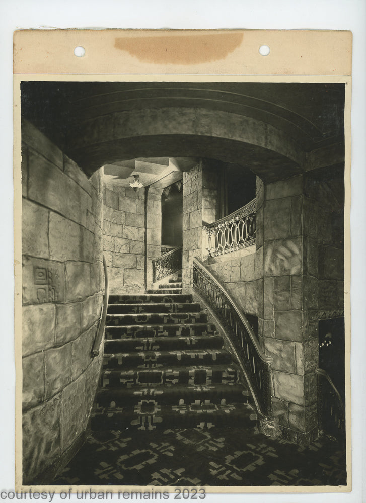 large lot of original 1928 mayan revival fisher theater detroit 8 x 10 photographs from the firm of graven and mayger