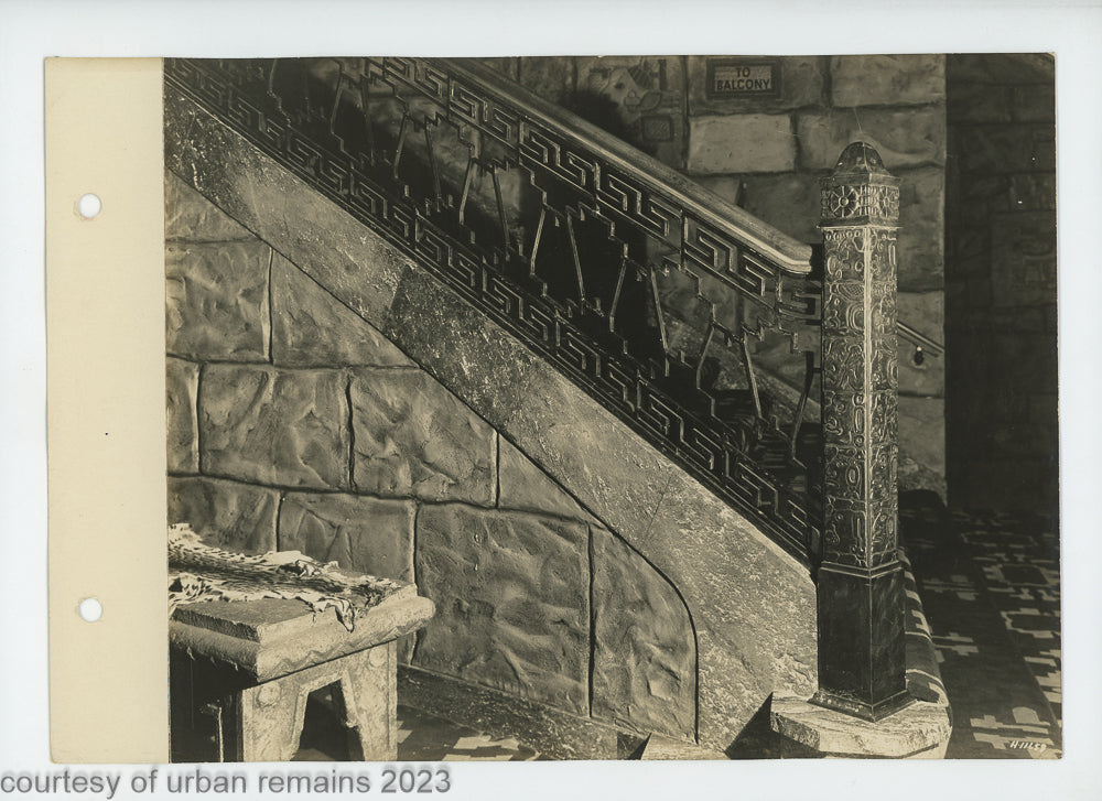 large lot of original 1928 mayan revival fisher theater detroit 8 x 10 photographs from the firm of graven and mayger