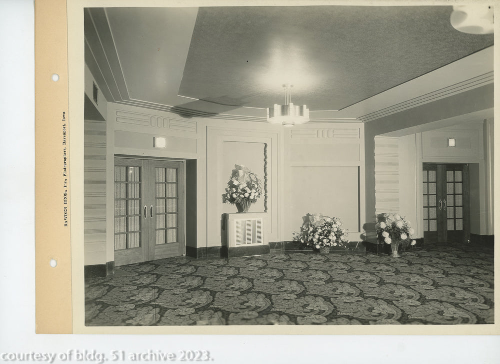 original set of original bawden brothers photographic prints of graven and mayger's rko orpheum theater, located in davenport, ia.