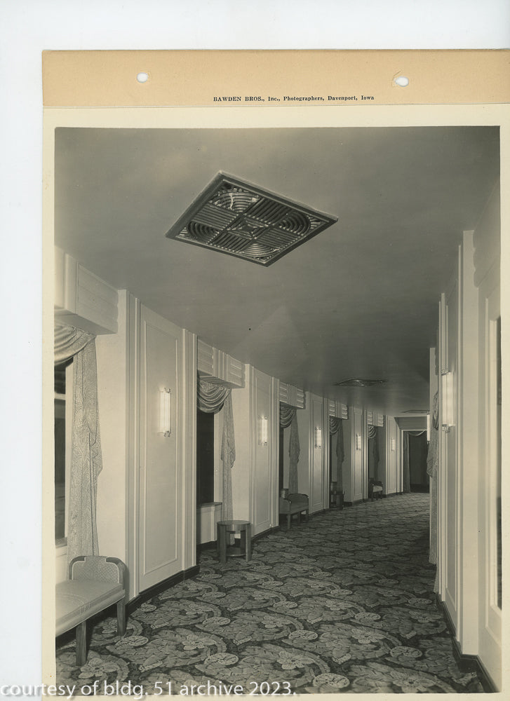 original set of original bawden brothers photographic prints of graven and mayger's rko orpheum theater, located in davenport, ia.
