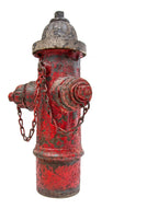 early 20th century freestanding small town wisconsin cast iron fire hydrant with early red paint finish
