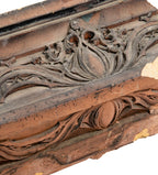 1906 louis h. sullivan-designed richly ornamented felsenthal store and flats double-sided terra cotta cornice fragment