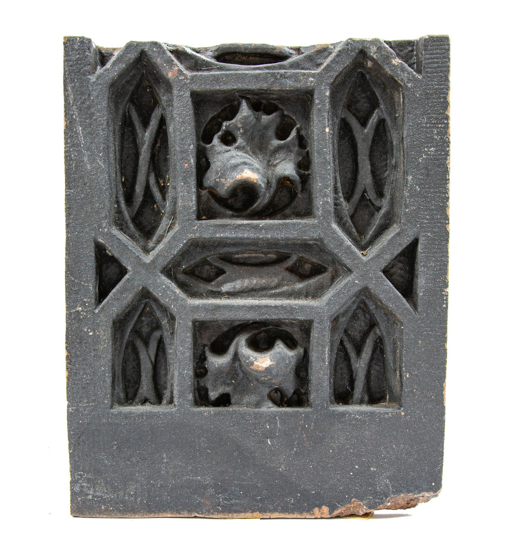 original 1892 exterior schiller building or garrick theater terra cotta window surround module or panel executed by northwestern