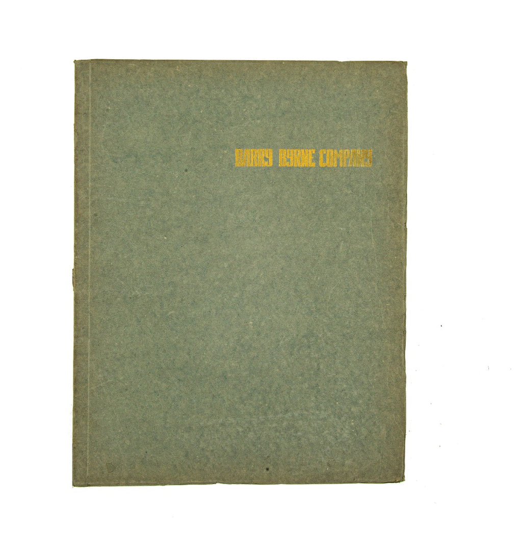 seldom found original and intact softbound promotional book or catalog illustrating the work of barry byrne  company, architects