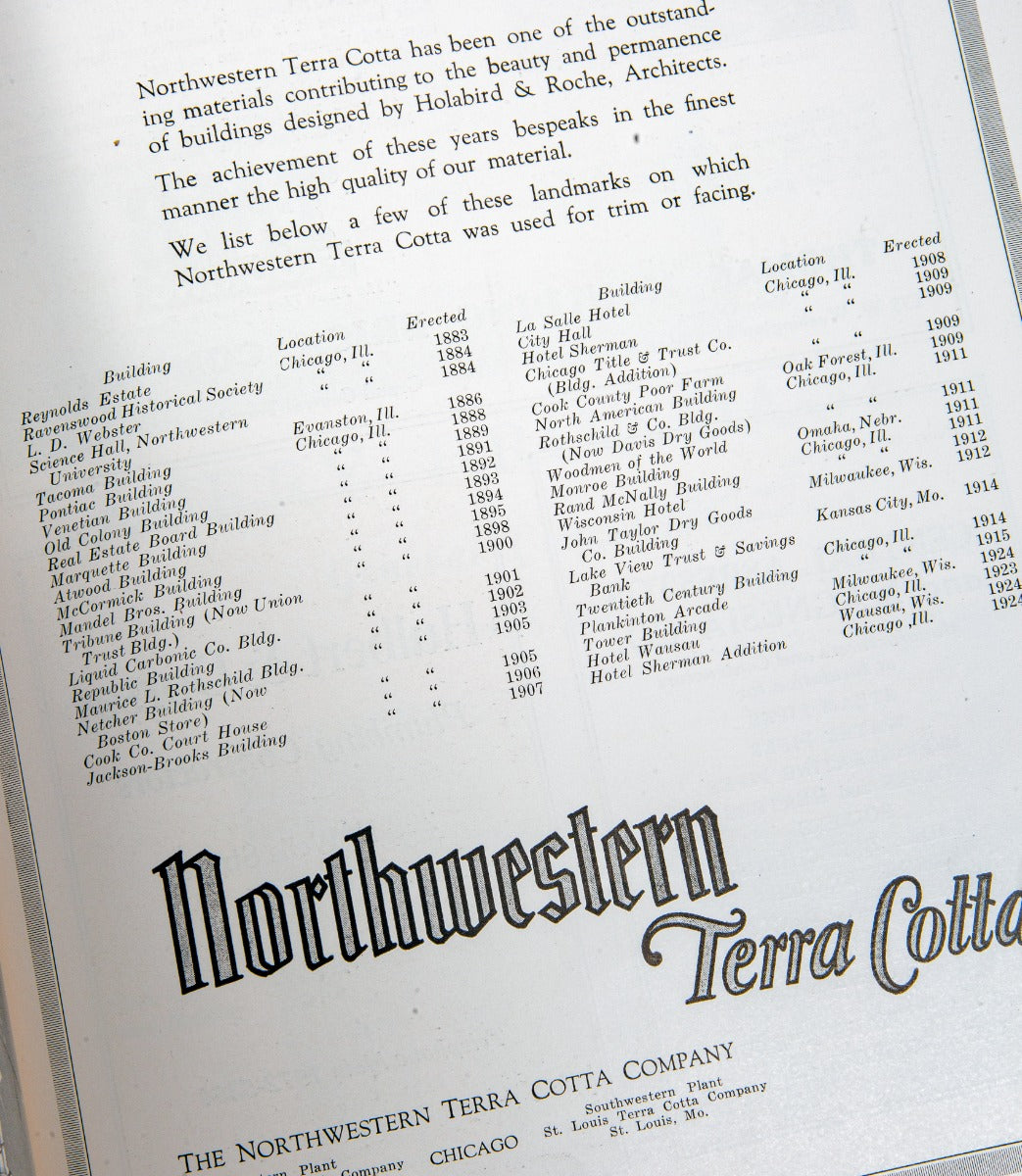 selected photographs illustrating the work of holabird and roche architects chicago from 1882 to 1925