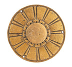 original 1920s cook county criminal courts building cast brass jury box medallion designed by holabird and roche