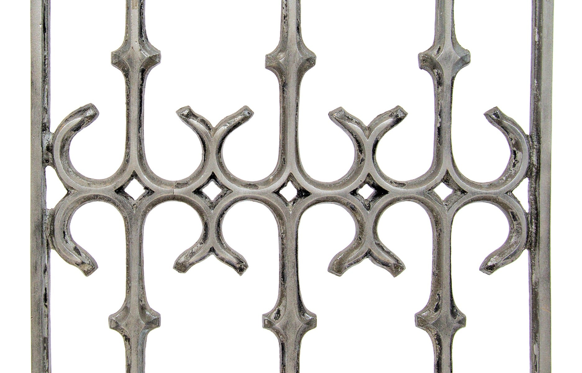 original 19th century jenney and mundie-designed interior cast aluminum isabella building elevator cage grille