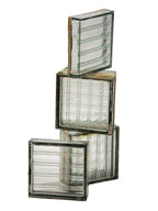 original soldered-joint textured glass window blocks salvaged from andrew rebori's 1938 florsheim residence