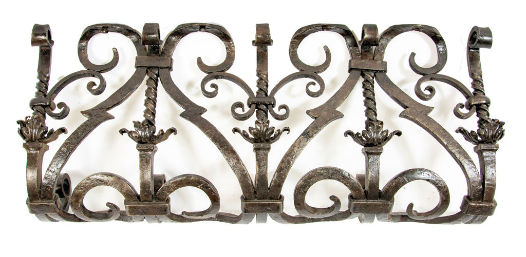 rare ferdinand kieckhefer mansion exterior hand-wrought iron railing executed by cyril colnik