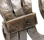 rare ferdinand kieckhefer mansion exterior hand-wrought iron railing executed by cyril colnik