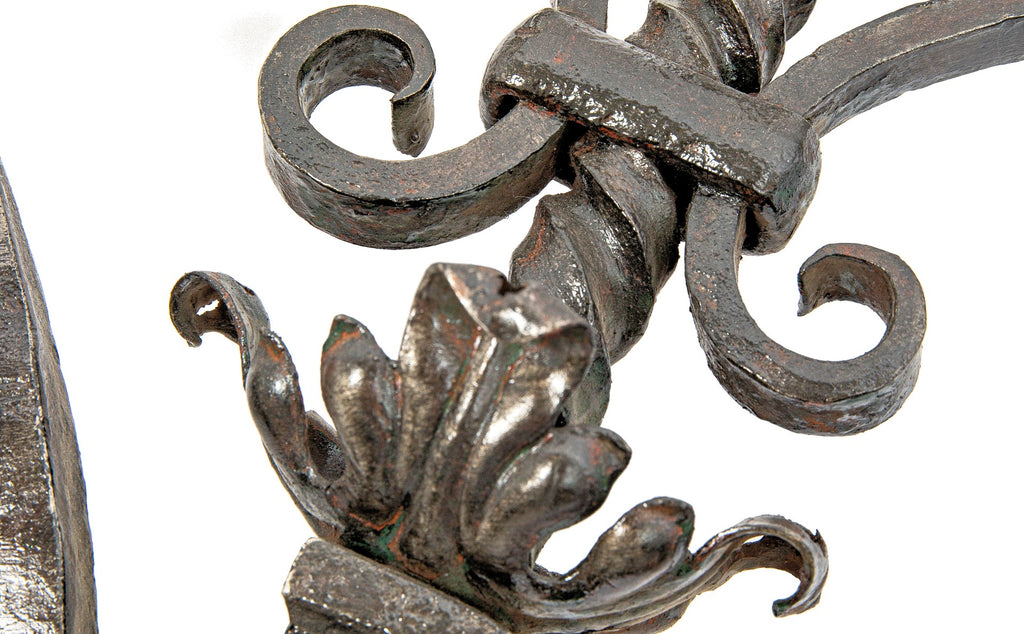 rare ferdinand kieckhefer mansion exterior hand-wrought iron railing executed by cyril colnik