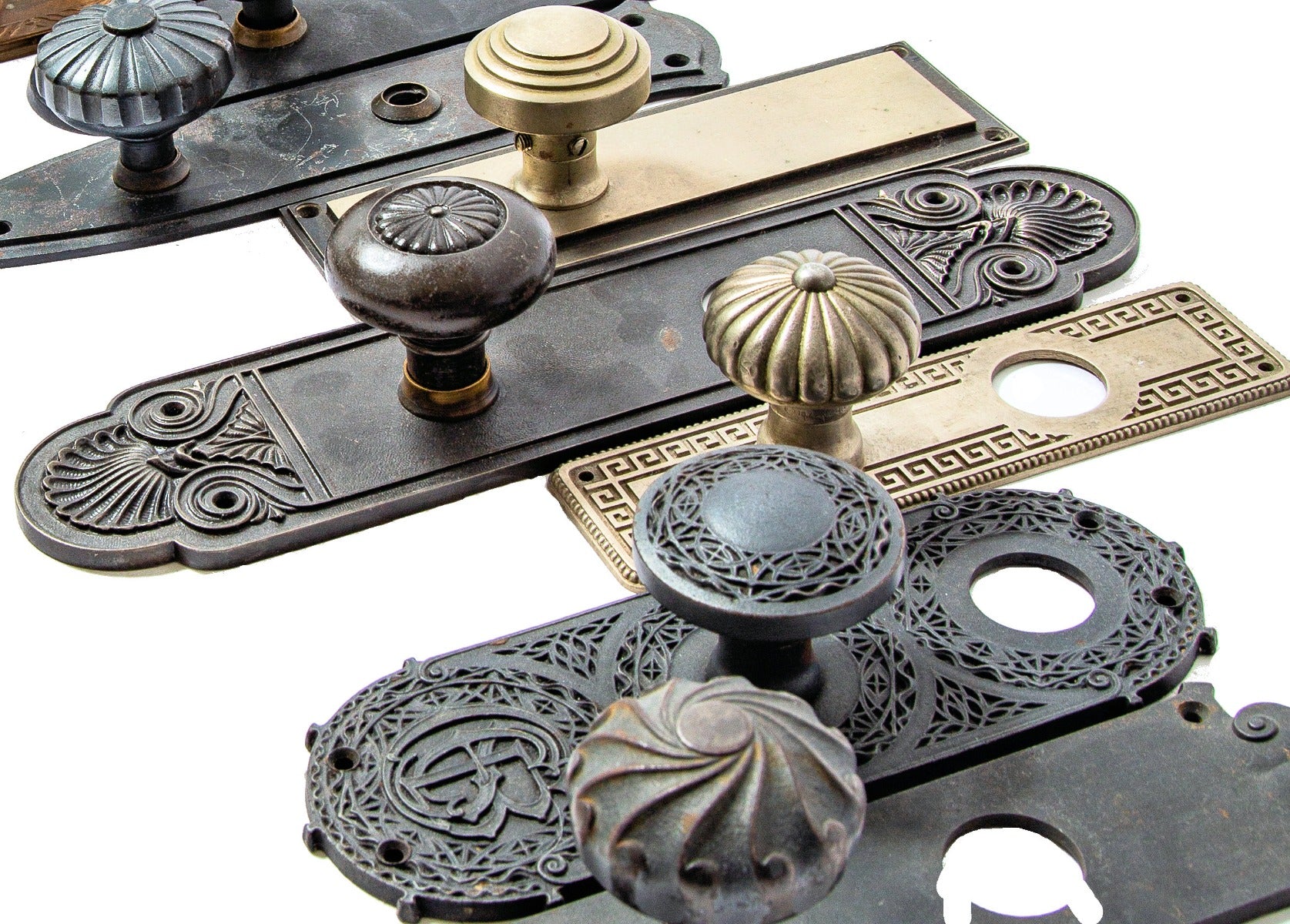 several examples of historically important 19th and early 20th century american building office hardware
