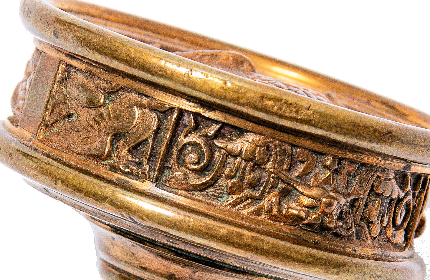 seldom found early 1880s original ornamental cast bronze "hummingbird" passage size doorknob with nicely aged patina