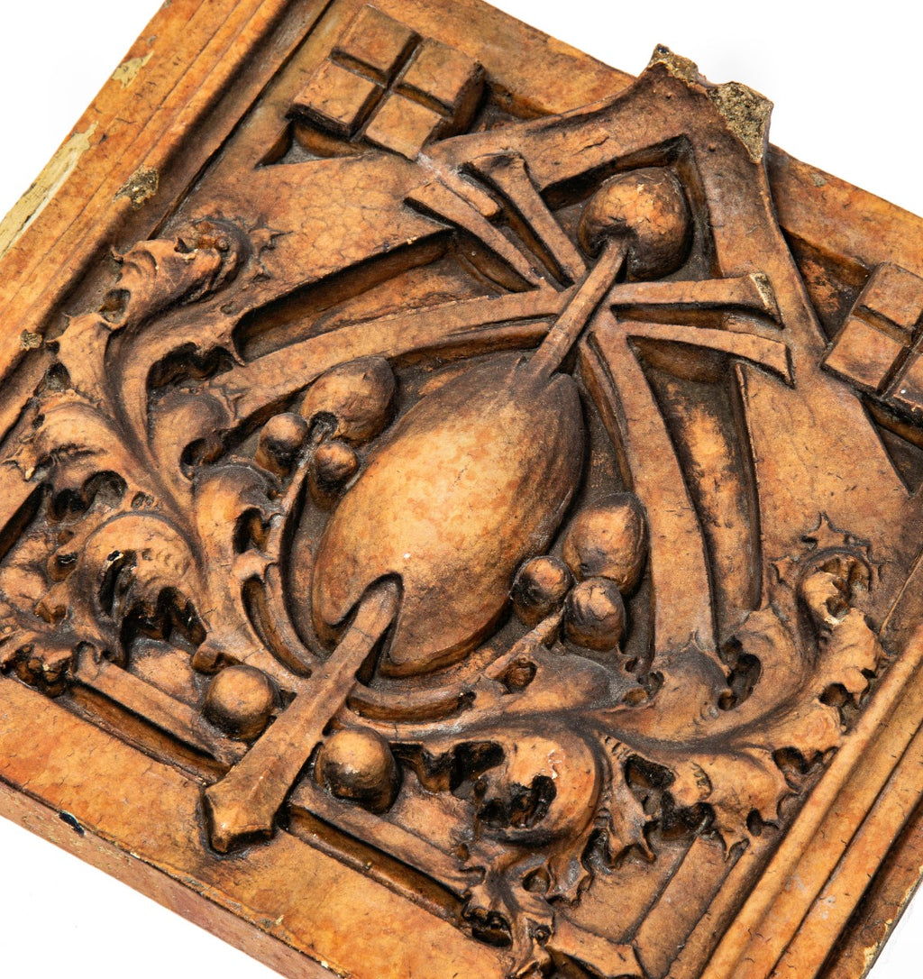 museum-quality 1936 george grant elmslie-designed thomas a. edison school glazed terra cotta