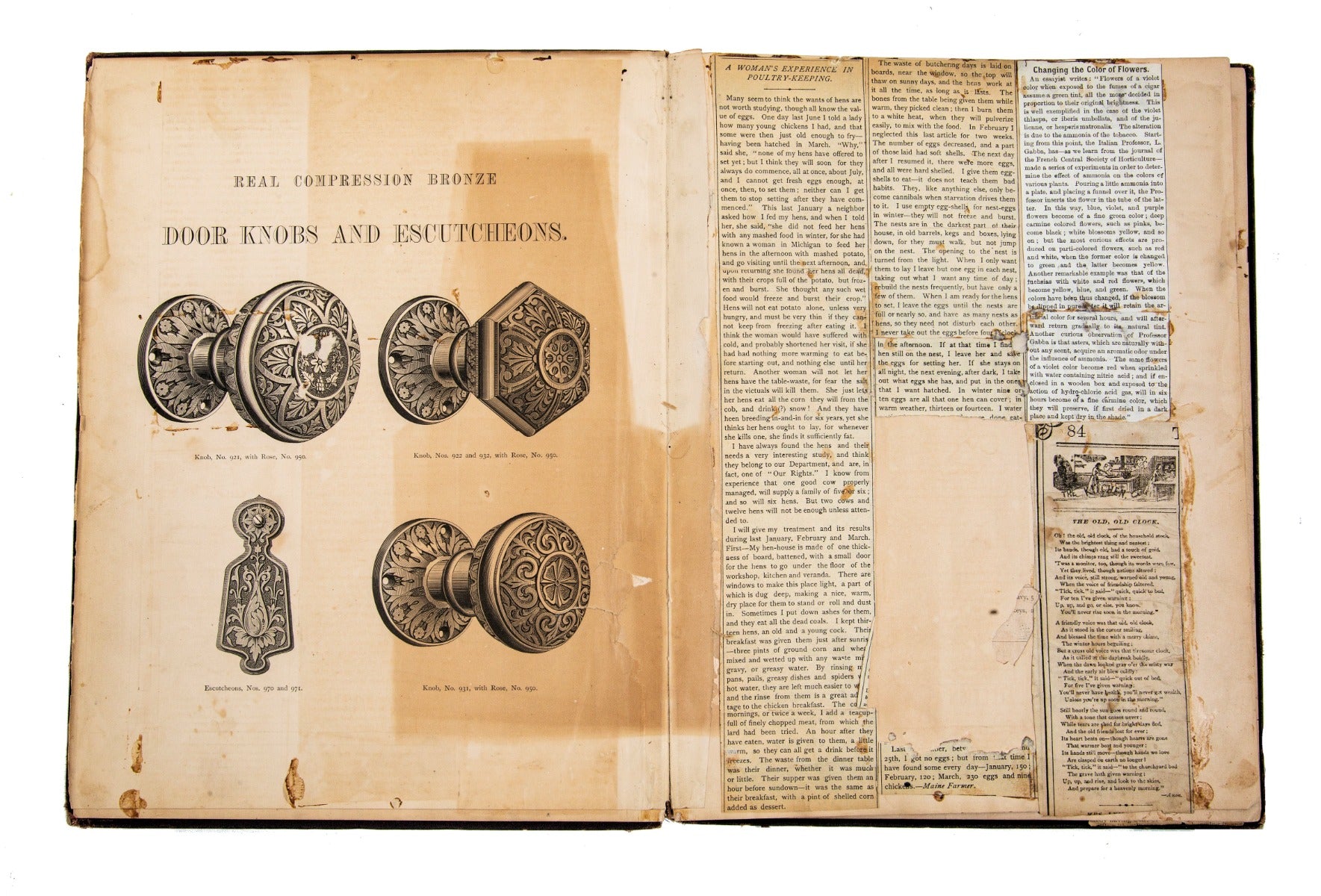 original 1870 hardbound russell & erwin ornamental bronze builders hardware catalog