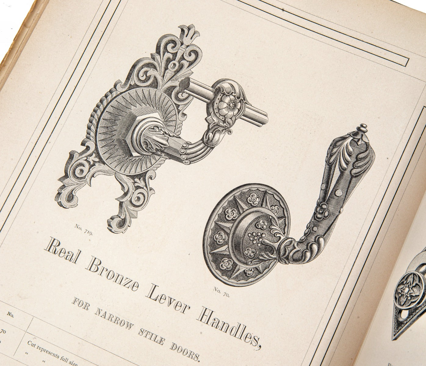 original 1870 hardbound russell & erwin ornamental bronze builders hardware catalog
