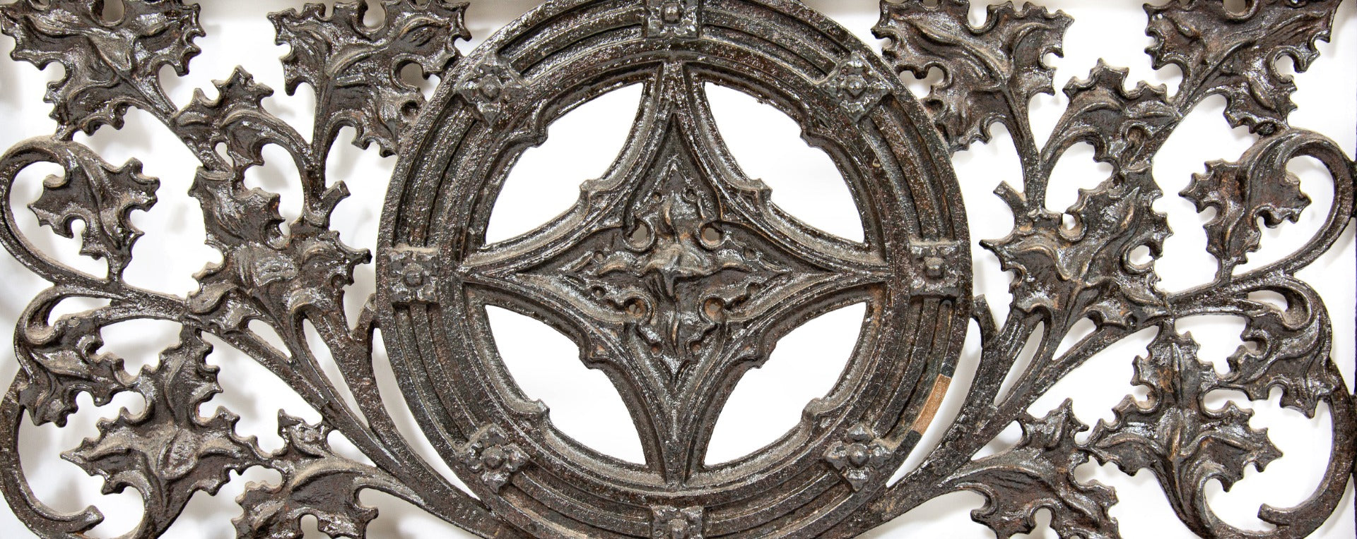 museum-quality 1896 charles b. atwood-designed ornamental cast iron fisher building elevator door by winslow brothers