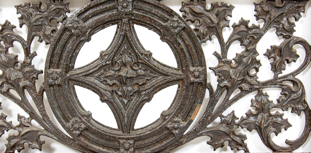 museum-quality 1896 charles b. atwood-designed ornamental cast iron fisher building elevator door by winslow brothers