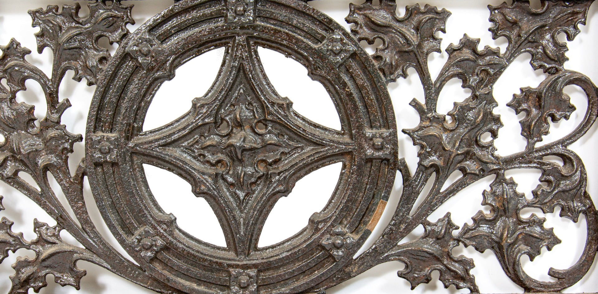 museum-quality 1896 charles b. atwood-designed ornamental cast iron fisher building elevator door by winslow brothers