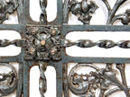 museum-quality 1896 charles b. atwood-designed ornamental cast iron fisher building elevator door by winslow brothers