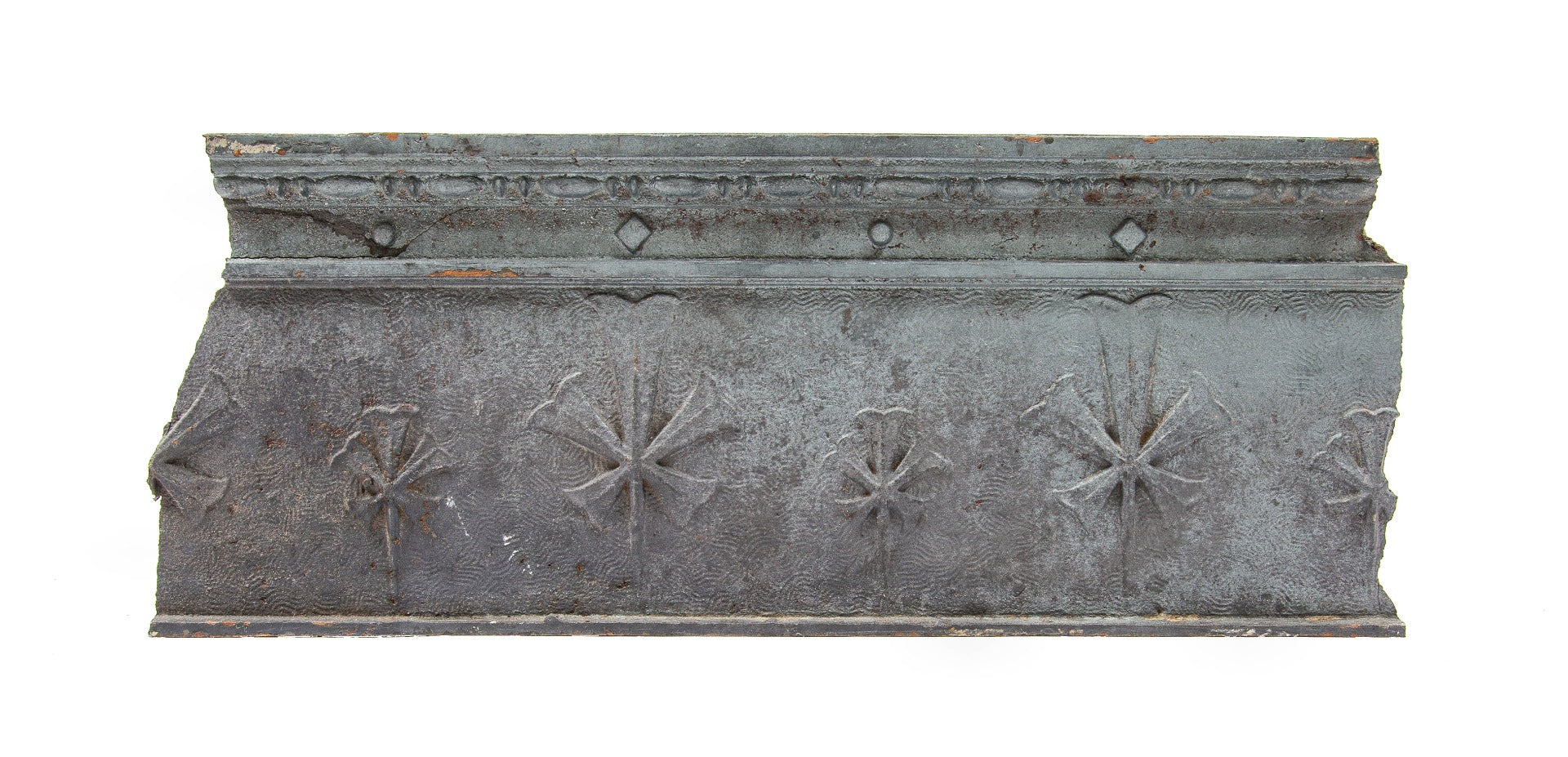 original 1895 reliance building interior ornamental cast iron elevator header fragment executed by winslow brothers