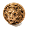 rare 1870s ludwig kruezinger-designed cast bronze residential entrance lion head doorknob