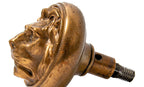 rare 1870s ludwig kruezinger-designed cast bronze residential entrance lion head doorknob