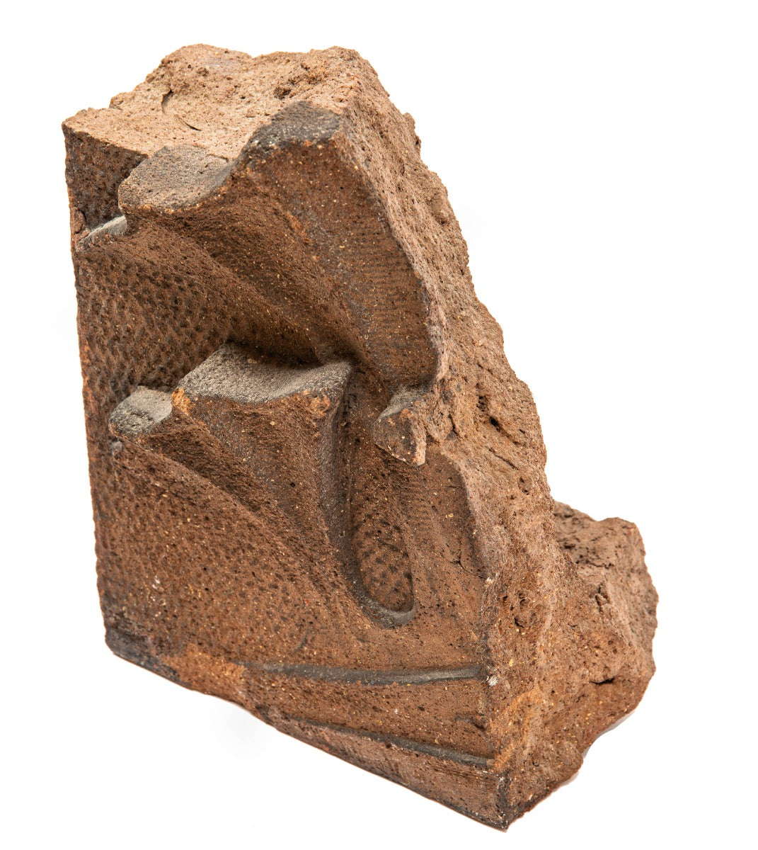 rare 1884 louis h. sullivan-designed exterior troescher building terra cotta spandrel fragment