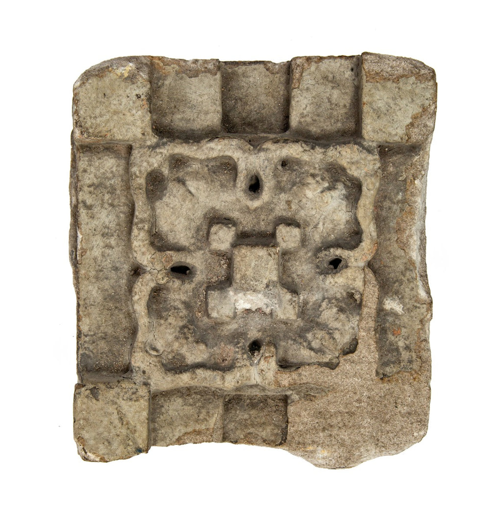 original carved bedford limestone exterior rosette designed by irving k. pond for the home for self-supporting women (1908)