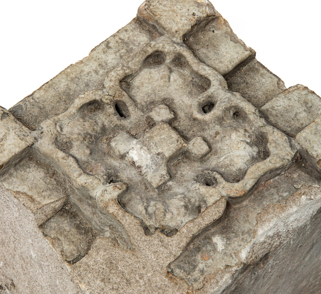 original carved bedford limestone exterior rosette designed by irving k. pond for the home for self-supporting women (1908)