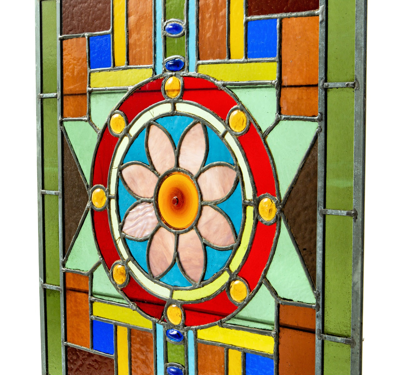 remarkable original salvaged chicago 19th century residential stained glass window attributed to mccully & miles