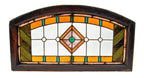 impressive late 1890s original salvaged chicago beveled and faceted jewel residential transom window