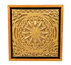 historically important 1892 adler and sullivan schiller building interior auditorium plaster "starpod" panel framed