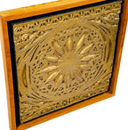 historically important 1892 adler and sullivan schiller building interior auditorium plaster "starpod" panel framed