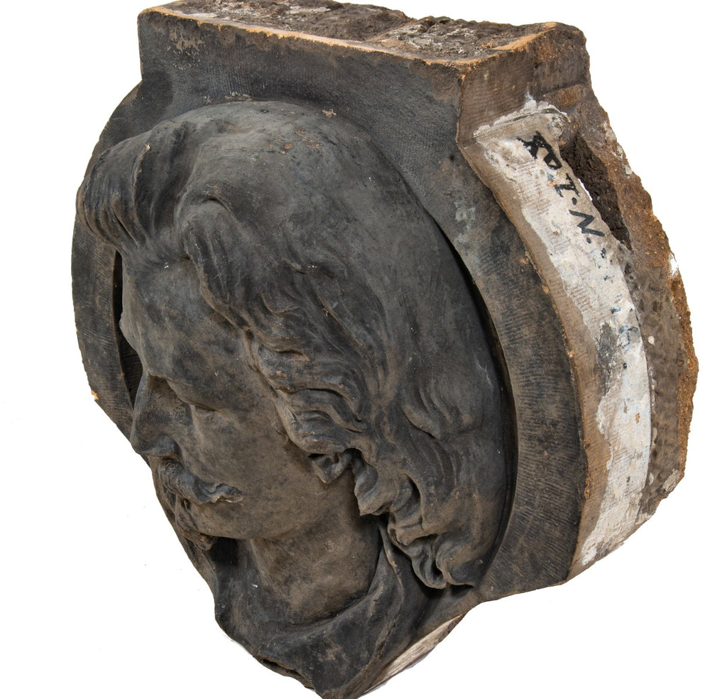 rare museum-quality adler and sullivan schiller building or garrick theater terra cotta head