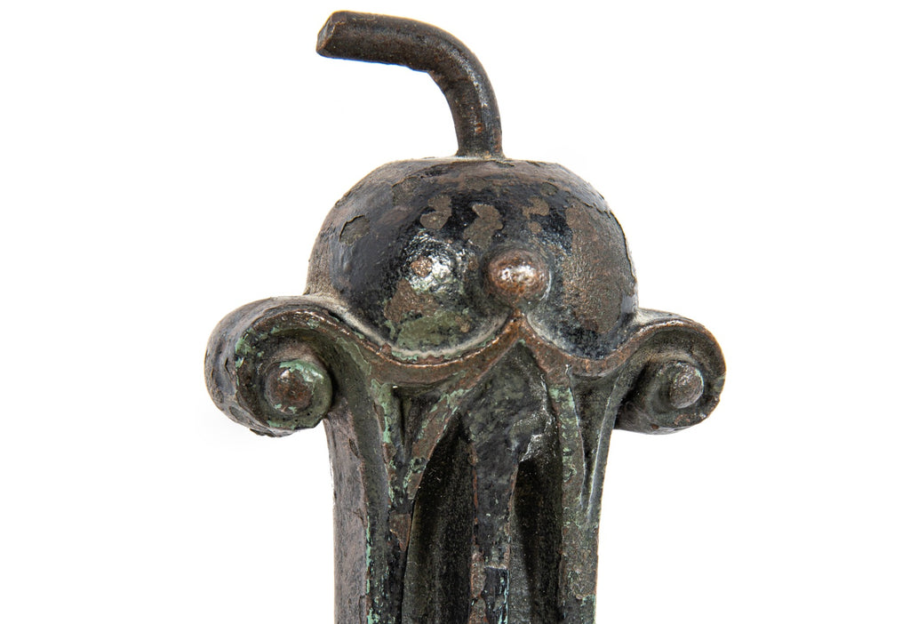 original 1899  schlesinger & mayer ornamental cast iron interior staircase baluster executed by the winslow brothers