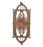 museum-quality 1893 original louis h. sullivan-designed ornamental copper-plated cast iron chicago stock exchange angled staircase baluster