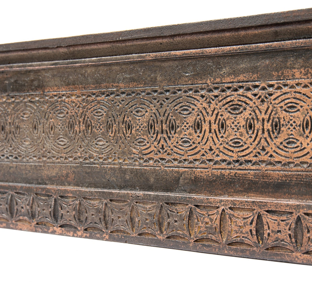 museum quality louis h. sullivan-designed ornamental cast iron chicago stock exchange staircase riser executed by winslow brothers