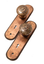 original 1893 holabird and roche custom-designed cast bronze old colony building office door hardware