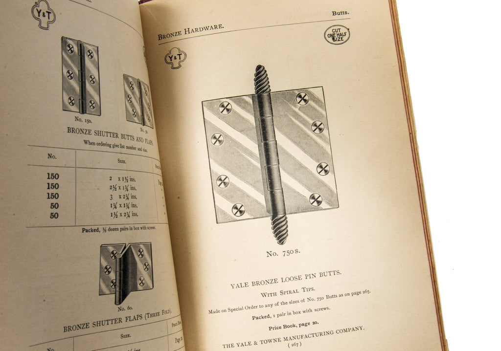 rare rebound early 20th century yale and towne builders hardware number 14 catalog