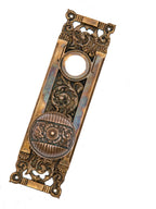 original 1892 interior custom-designed manhattan building office door hardware comprised of bronze and by reading