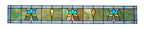 1915-20 long and narrow salvaged chicago richly colored salvaged chicago transom window