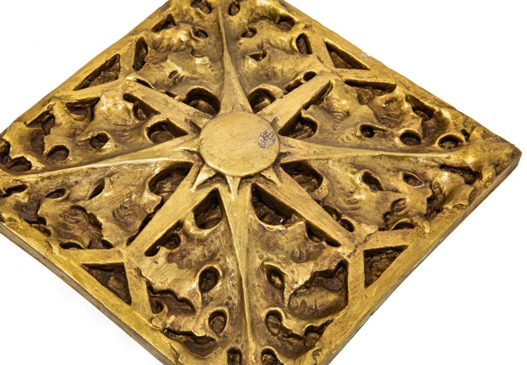 historically important frank lloyd wright-designed cast plaster arch panel inset recast from adler and sullivan's pilgrim baptist church