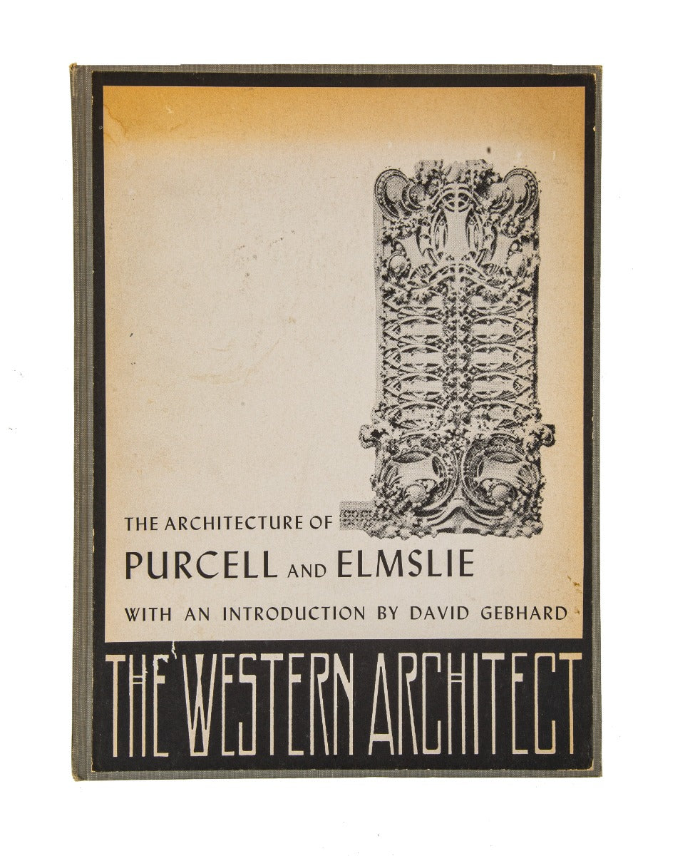 out-of-print hardbound david gebhard's the work of purcell and elmslie, architects
