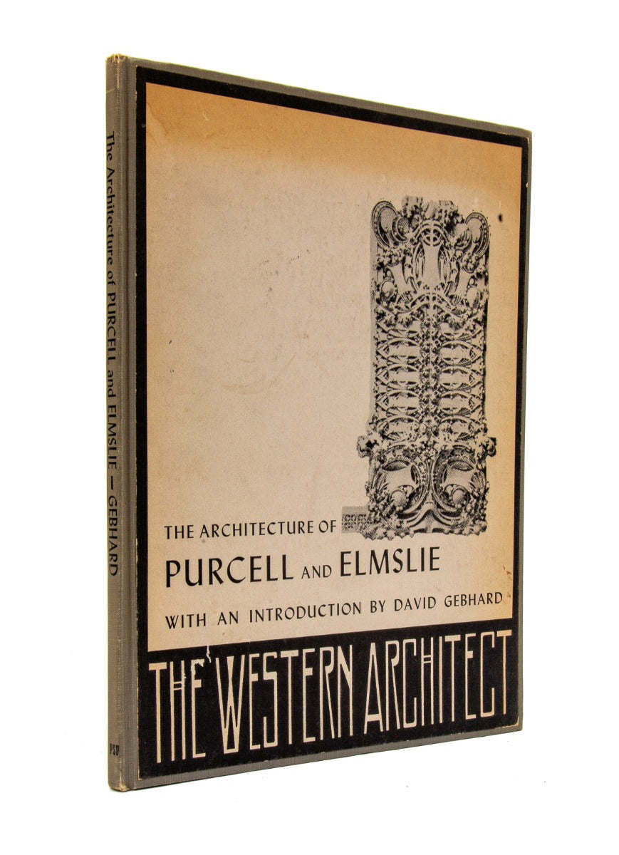 out-of-print hardbound david gebhard's the work of purcell and elmslie, architects