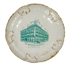 hard to find early 20th century william doerflinger department store souvenir plate (after 1903 fire)