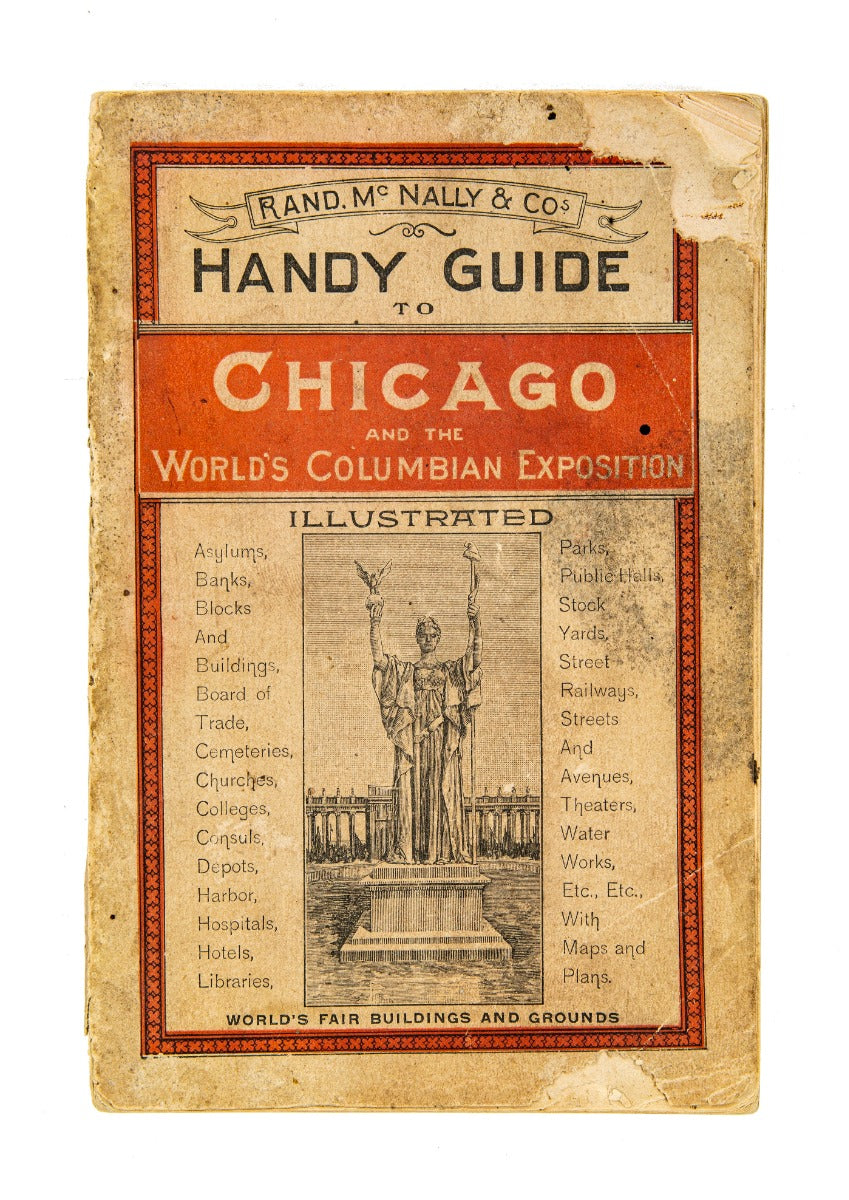 hard to find original 1892-3 rand mcnally & company handy guide to chicago and the world's columbian exposition