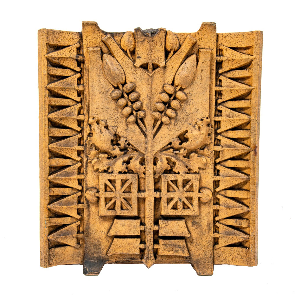 c. 1936 george grant elmslie-designed oliver p. morton school  terra cotta exterior pier capital modeled by fritz albert